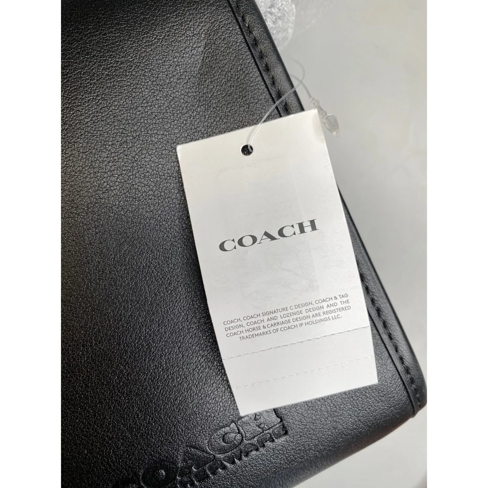 Coach Charter North South Hybrid Crossbody Bag Black Leather C2388 Mens